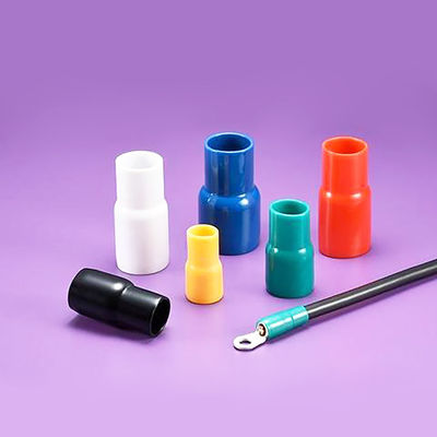 Custom V1.25 13mm Vinyl Pvc Rubber Hhc Series Insulated End Terminal Cap Cable Lug Soft Pipe Sleeves Covers Tube