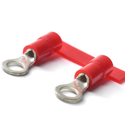 วงกลม Crimp ทอมินัล 5MM 10MM ต่อเนื่อง Pre Insulated แหวน ทอมินัล ทองแดง สายเคเบิล Lug