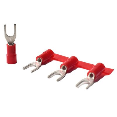 ขั้วต่อสายเคเบิล SVN3.5 Spade Fork Spade Terminal Connector หดด้วยความร้อน ขั้วต่อแบบจีบ