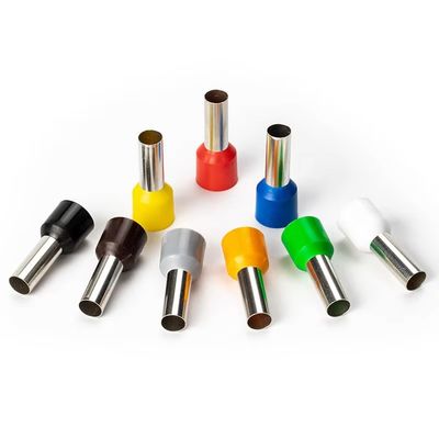 สีหลายประกอบกันไนลอนทองแดงสาย Ferrule Crimp Pin ทัณฑ์ปลายท่อ ทัณฑ์ปลายสายไฟอุปกรณ์เสริม Lug