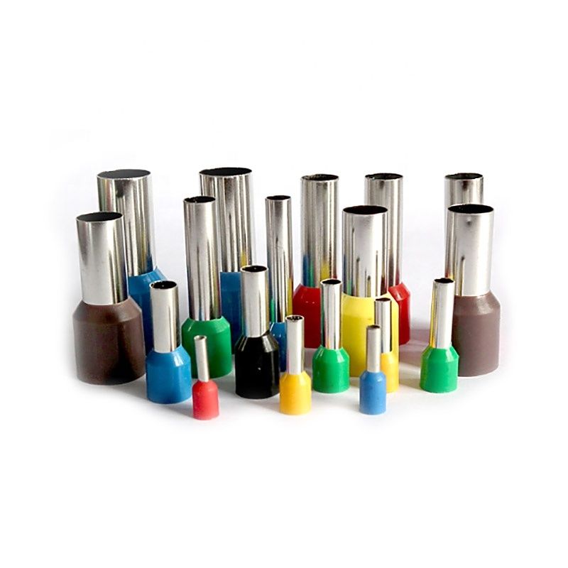 Manufacturer China 70mm Insulated Sleeve Copper I Lugs Twin Wire Type Crimping Cord End Bootlace Ferrules Terminal