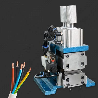 AWG32-AWG16 เครื่องปอกสายไฟแบบนิวเมติก Small Vertical